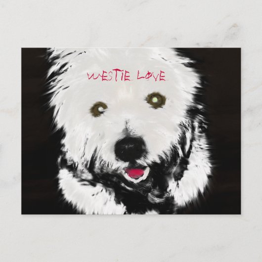 Briefkaart West Highland Terrier (Voorkant)