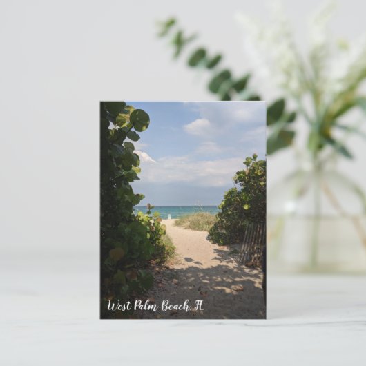 Briefkaart West Palm Beach (Staand voorkant)