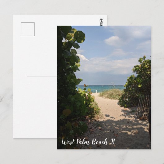 Briefkaart West Palm Beach (Voorkant / Achterkant)