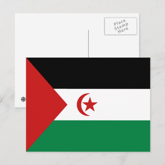Briefkaart westerne Sahara (Voorkant / Achterkant)