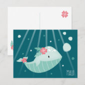 briefkaart "Whale Maui" (Voorkant / Achterkant)