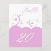 Briefkaart Whirls Table Number (Voorkant)