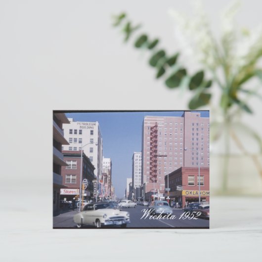 Briefkaart Wichita 1952 (Staand voorkant)
