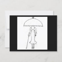 Briefkaart - Wie draag je? Met envelop