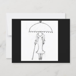 Briefkaart - Wie draag je? Met envelop