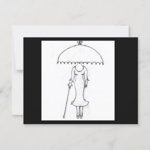 Briefkaart - Wie draag je? Met envelop