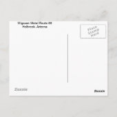 Briefkaart Wigwam Motel Holbrook Arizona (Achterkant)