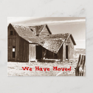 Briefkaart Wij hebben Ramshackle Shack Home House