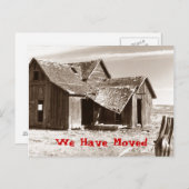 Briefkaart Wij hebben Ramshackle Shack Home House (Voorkant / Achterkant)