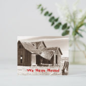 Briefkaart Wij hebben Ramshackle Shack Home House (Staand voorkant)