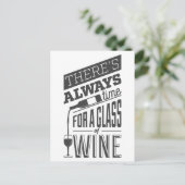 Briefkaart wijnofferte (Staand voorkant)