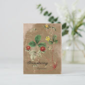 Briefkaart Wilde aardbei (Staand voorkant)