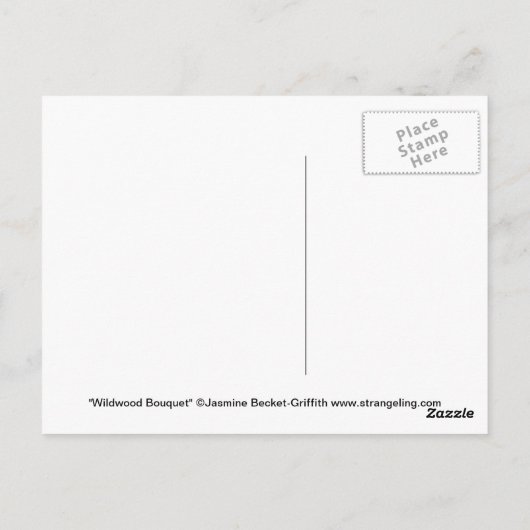 briefkaart "Wildwood Bouquet" (Achterkant)