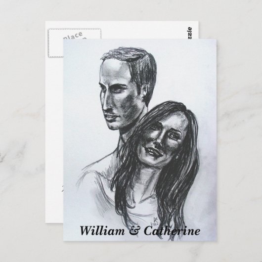 Briefkaart William & Catherine Wedding (Voorkant / Achterkant)