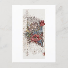 BRIEFKAART : WILLIAM MORRIS : HONEYSUCKLE : 1874