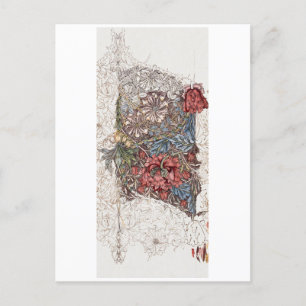 BRIEFKAART : WILLIAM MORRIS : WILD TULIP