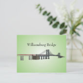 Briefkaart: Williamsburg Bridge Briefkaart (Staand voorkant)
