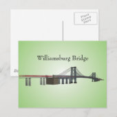 Briefkaart: Williamsburg Bridge Briefkaart (Voorkant / Achterkant)