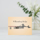 Briefkaart: Williamsburg Bridge Briefkaart (Staand voorkant)