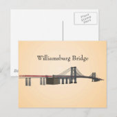 Briefkaart: Williamsburg Bridge Briefkaart (Voorkant / Achterkant)