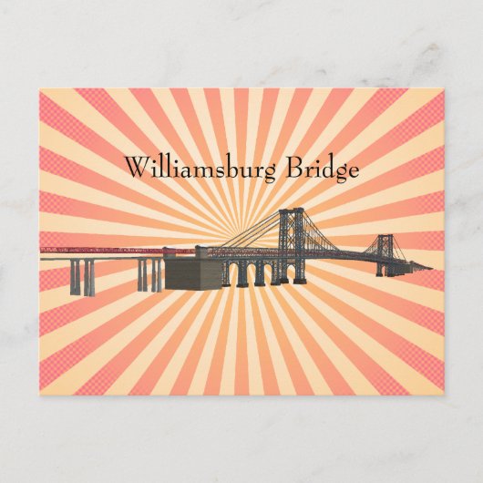 Briefkaart: Williamsburg Bridge Briefkaart (Voorkant)