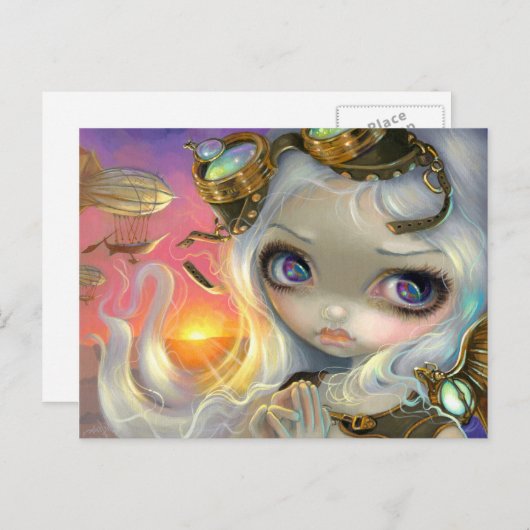 briefkaart "Windswept" (Voorkant / Achterkant)