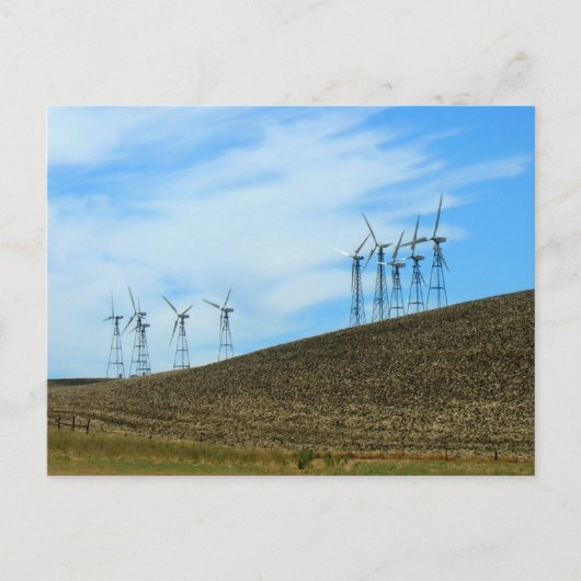 Briefkaart - windturbines (Voorkant)