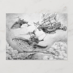 briefkaart "Windwalvissen"