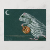 Briefkaart Windy Halloween Ghost (Voorkant)