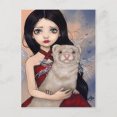 briefkaart "Winged Ferret" (Voorkant)