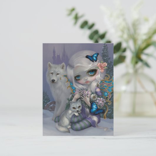 briefkaart "Winter" (Staand voorkant)