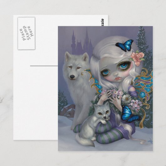 briefkaart "Winter" (Voorkant / Achterkant)