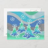 Briefkaart Winterbomen (Voorkant / Achterkant)