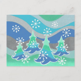 Briefkaart Winterbomen