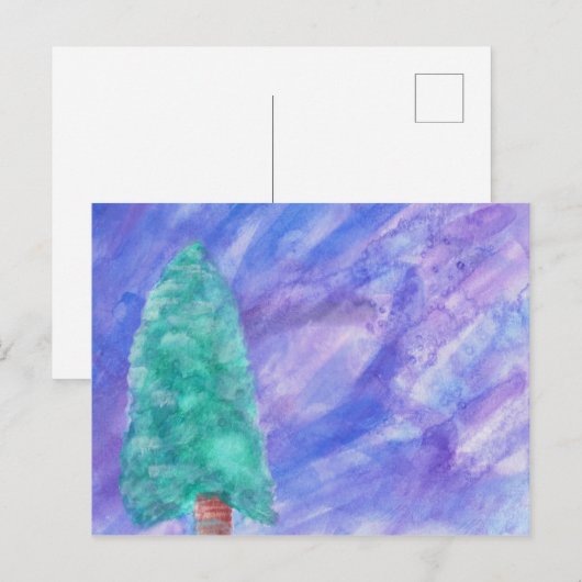 Briefkaart winterbomen (Voorkant / Achterkant)