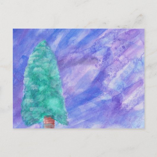 Briefkaart winterbomen (Voorkant)