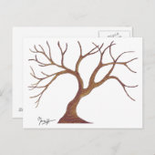 Briefkaart winterbomen (Voorkant / Achterkant)