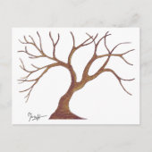 Briefkaart winterbomen (Voorkant)