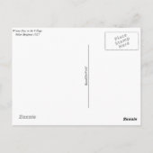 Briefkaart - Winterdag in het dorp (Achterkant)