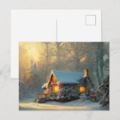 Briefkaart winterlandschap (Voorkant / Achterkant)