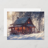 Briefkaart winterlandschap (Voorkant / Achterkant)