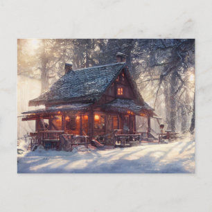 Briefkaart winterlandschap