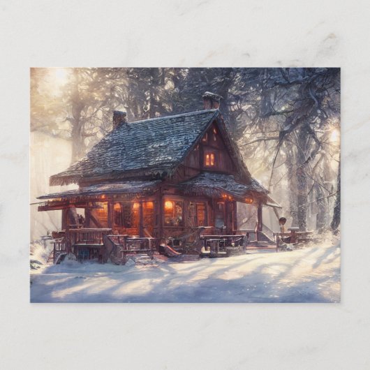 Briefkaart winterlandschap (Voorkant)