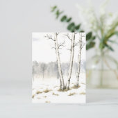 Briefkaart winterlandschap (Staand voorkant)