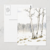 Briefkaart winterlandschap (Voorkant / Achterkant)