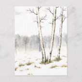 Briefkaart winterlandschap (Voorkant)