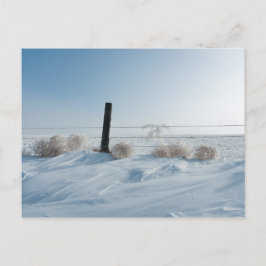 Briefkaart winterlandschap