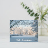 Briefkaart winterlandschap (Staand voorkant)