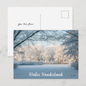 Briefkaart winterlandschap (Voorkant / Achterkant)