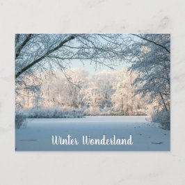 Briefkaart winterlandschap